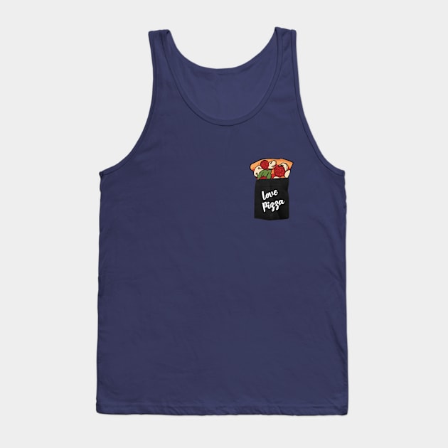 Love Pizza Tank Top by Andreeastore  